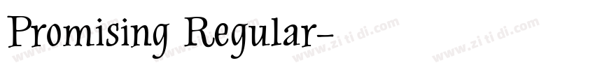 Promising Regular字体转换